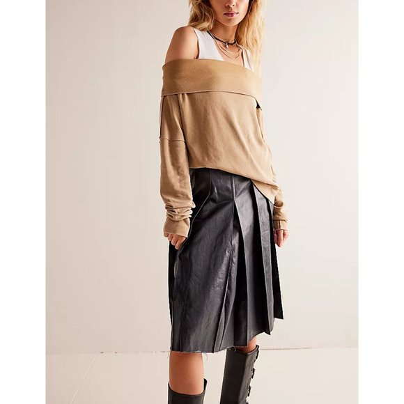 FREE PEOPLE Not The Same Tee / Iced Coffee - Picture 8 of 12